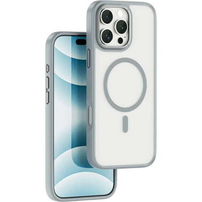 Чохол-накладка WIWU Magnetic Armor Pro Series for iPhone 16 Pro Max FGG-012 (Grey)