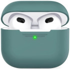 Чохол для навушників AhaStyle Silicone Case for AirPods 3 Midnight Green (X00329Y4S1)