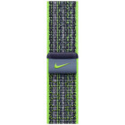Ремінець Apple Watch 41/40/38mm Bright Green/Blue Nike Sport Loop (MTL03)