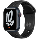 Apple Watch Series 7 Nike 41mm LTE Midnight Aluminum Case with Anthracite/Black Nike Sport Band (MKHM3)