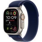 Apple Watch Ultra 2 Natural Titanium Case with Blue Trail Loop S/M (MX4J3)