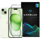 Захисне скло Monblan for iPhone 16 Plus/15 Plus/14 Pro Max 2.5D Anti Static 0.26mm (Black)