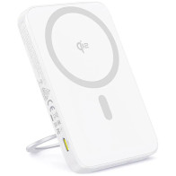 Зовнішній акумулятор Baseus PicoGo Qi2 Magnetic with Rotatable Stand 5000mAh 20W Moon White (P10076800213-00)