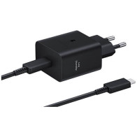 Мережевий зарядний пристрій Samsung Compact Power Adapter 45W Black with Type-C/Type-C (EP-T4511XBEG)