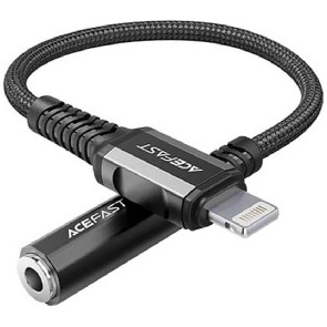 Кабель Acefast AUX Aluminium Alloy Lightning to 3.5mm Black (C1-05)