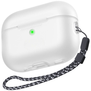 Чохол AhaStyle Silicone Case for Airpods Pro 2 with strap Clear (CP-187-CR)