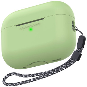 Чохол AhaStyle Silicone Case for Airpods Pro 2 with strap Avocado Green (CP-187-2-C-AG)