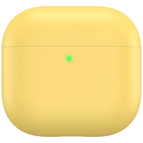 Чохол AhaStyle Ultra-Thin Silicone Case for Airpods 4 Yellow (CP-WG172-YW)