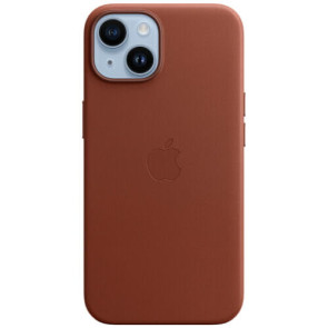 Чохол-накладка Apple iPhone 14 Plus Leather Case with MagSafe Umber (MPPD3)