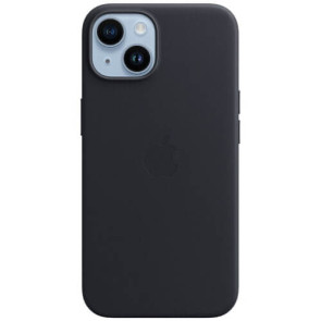Чохол-накладка Apple iPhone 14 Plus Leather Case with MagSafe Midnight (MPP93)