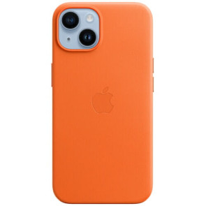 Чохол-накладка Apple iPhone 14 Plus Leather Case with MagSafe Orange (MPPF3)