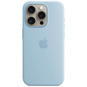 Чохол-накладка Apple iPhone 15 Pro Max Silicone Case with MagSafe Light Blue (MWNR3)