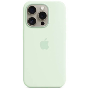 Чохол-накладка Apple iPhone 15 Pro Silicone Case with MagSafe Soft Mint (MWNL3)
