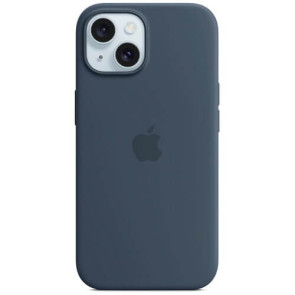 Чохол-накладка Apple iPhone 15 Silicone Case with MagSafe Storm Blue (MT0N3)