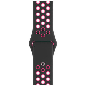 Ремінець Apple Watch 40mm Black/Pink Nike Sport Band (MWU72)
