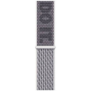 Ремінець Apple Watch 41/40/38mm Summit White/Black Nike Sport Loop (MPHV3)
