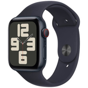 Apple WATCH SE GPS + Cellular 44mm Midnight Aluminium Case with Midnight Sport Band S/M (MRH43)