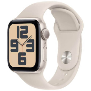 Apple Watch SE 2 2024 GPS 40mm Starlight Aluminium Case with Starlight Sport Band S/M (MXEF3)