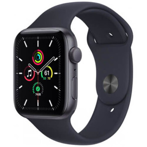 Apple WATCH SE 44mm Space Gray Aluminium Case with Midnight Sport Band (MKQ63)