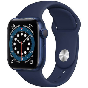 б/у Apple WATCH Series 6 44mm Blue Aluminium Case with Blue Sport Band (M00J3) (Відмінний стан)