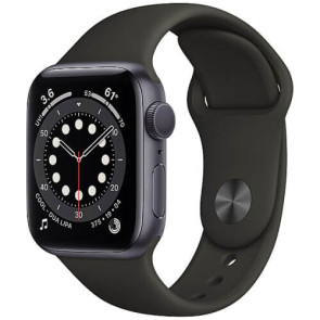 б/у Apple WATCH Series 6 44mm Space Gray Aluminium Case with Black Sport Band (M00H3) (Середній стан)