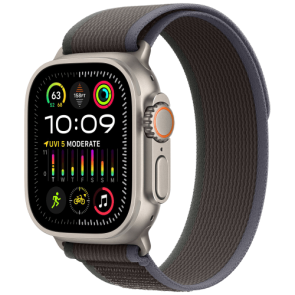 Apple Watch Ultra 2 Titanium Case with Blue/Black Trail Loop S/M (MRF53)