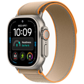 Apple Watch Ultra 4 Natural Titanium Case with Sand Trail Loop S/M (MJAJ4)