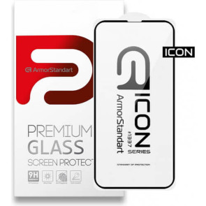 Захисне скло Armorstandart Icon 3D для Apple iPhone 14 Plus/13 Pro Max Black (ARM60000)