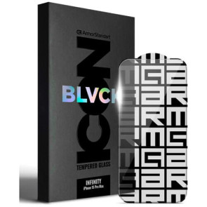 Захисне скло ArmorStandart Infinity Black Icon 2.75D для Apple iPhone 15 Pro Max (ARM73957)