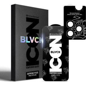 Захисне скло ArmorStandart Supreme Plus Black Icon for Apple iPhone 16 Pro Max (ARM80297)