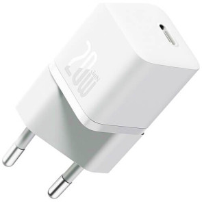 Мережевий зарядний пристрій Baseus GaN5 Fast Charger (mini) 1C 20W White (CCGN050102)