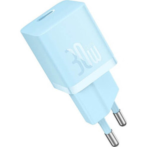 Мережевий зарядний пристрій Baseus GaN5 Fast Charger (mini) 1C 30W Blue (CCGN070603)