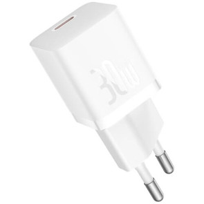 Мережевий зарядний пристрій Baseus GaN5 Fast Charger (mini) 1C 30W White (CCGN070502)