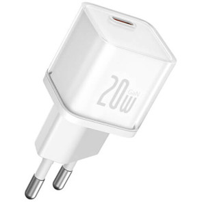 Мережевий зарядний пристрій Baseus GaN5S Fast Charger 1C 20W EU (P10162503213-00) Moon White
