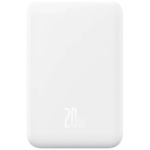 Зовнішній акумулятор Baseus Magnetic Mini Wireless Fast Charge Power Bank 5000mAh 20W White (PPCXM05/P10022106222-00)