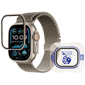 Захисне скло Blueo для Apple Watch Ultra 1/2/3 49mm Natural Titanium (PB4-49NT)
