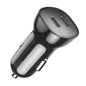 Автомобільний зарядний пристрій Choetech 40W Dual Type-C Fast Car Charger (TC0008-V2)