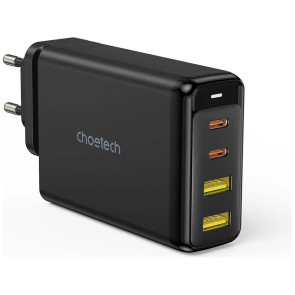 Мережевий зарядний пристрій Choetech PD 140W GaN 4-Port Wall Charger (PD6005)