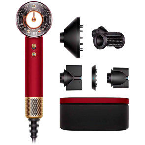 Фен Dyson Supersonic HD16 Nural Hair Dryer Straight+Wavy Red Velvet/Gold (493117-01) (Уцінка)
