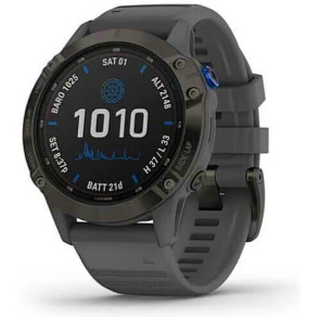Смарт-годинник Garmin Fenix 6 Pro Solar Edition Black with Slate Gray Band (010-02410-11) ГАРАНТІЯ 12 міс.