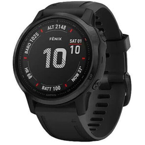 Смарт-годинник Garmin Fenix ??6S Pro Black with Black Band (010-02159-14 / 010-02159-13) ГАРАНТІЯ 12 міс.