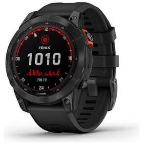 Смарт-годинник Garmin Fenix 7 Solar Slate Gray with Black Band (010-02540-10/11)