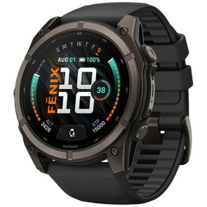 Смарт-годинник Garmin Fenix 9 51mm Carbon Gray DLC Titanium with Black Silicone Band (010-04763-10/11) ГАРАНТІЯ 3 міс.