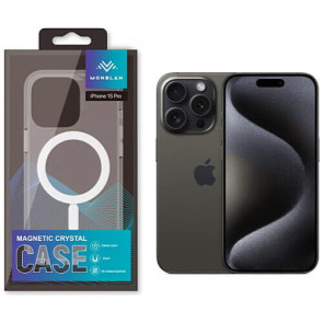 Чохол-накладка Monblan for iPhone 15 Pro with MagSafe Transparent