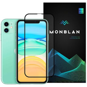 Захисне скло Monblan for iPhone Xr/11 2.5D Anti Static 0.26mm (Black)