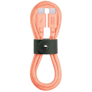 Кабель Native Union Belt Cable USB-C to USB-C Apricot Crush (1.2 m) (BELT-C-APR-2-NP)