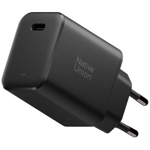 Мережевий зарядний пристрій Native Union Fast GaN Charger PD 45W USB-C Port Black (FAST-PD45-BLK-EU)