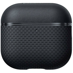 Чохол Pitaka Aramid Fiber Magnetic Case Plain Black/Grey for Airpods 4th Gen (APM2404)