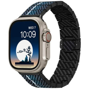 Ремінець Pitaka Chroma Carbon Band for Apple Watch 49/45/44mm Poetry of Things Moon (AWB2306)