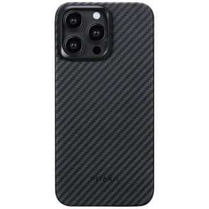 Чохол-накладка Pitaka MagEZ Case 4 Twill 1500D for iPhone 15 Pro Black/Grey (KI1501P)